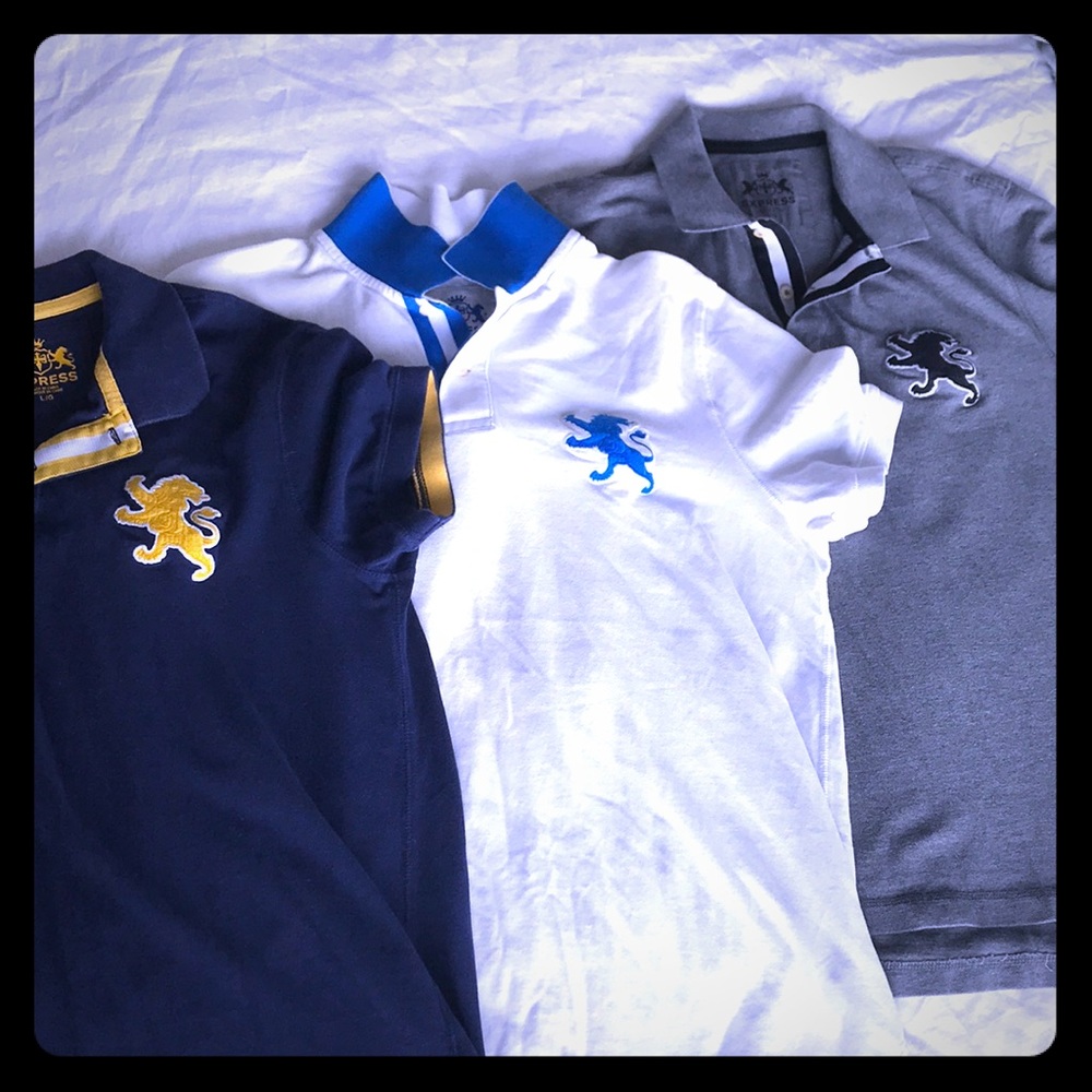Express Polos - Lot of 3
